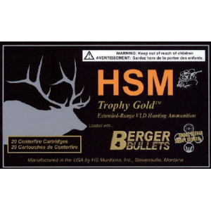  7MAG180VLD Trophy Gold 7mm Rem Mag 180 Gr Match Hunting Very Low Drag 20 Bx/ 20 Cs Ammo