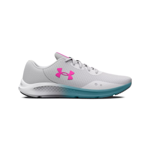 UA Women's Charged Pursuit 3 Running Shoes Halo Gray/Rebel Pink Size 10.5 - Under Armour