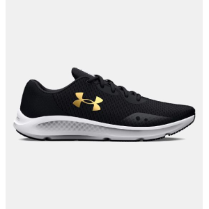 UA Men's Charged Pursuit 3 Running Shoes Black/Metallic Gold Size 13 - Under Armour