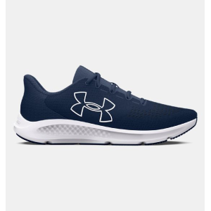 UA Men's Charged Pursuit 3 Big Logo Running Shoes Academy/White Size 7.5 - Under Armour