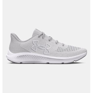 Women's UA Charged Pursuit 3 Big Logo Running Shoes Halo Gray/White Size 7.5 - Under Armour