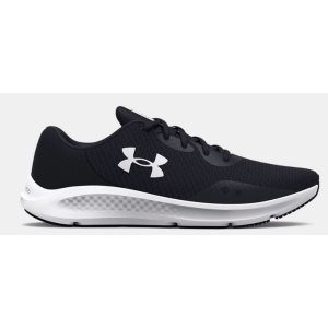UA Charged Pursuit 3 Running Shoes, Women's, Black with White, Size 5 - Under Armour