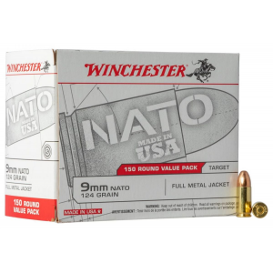 chester Full Metal Jacket 9mm NATO 124 Gr 150 Round Box Ammo