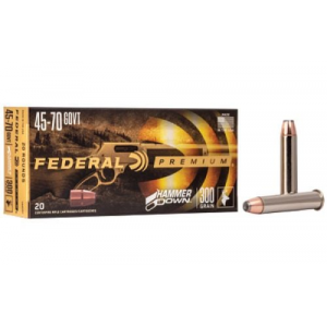 eral Premium HammerDown 45-70 Gov 300 Gr Bonded Soft Point 20rd Box Ammo