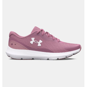 UA Women's Surge 3 Running Shoes Pink Elixir/White Size 9 - Under Armour