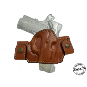 Brown Springfield EMP 1911 9mm Snap-on Right Hand Leather Holster - Myholster