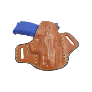 BROWN For Glock 30 Premium Quality Black Open Top Pancake Style OWB Belt Holster - Myholster