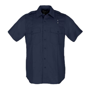 5.11 Men's PDU S/S Twill A-Class Shirt Midnight Navy Large - 5.11 Tactical