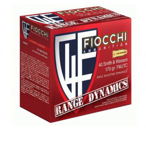 cchi 40ARD100 Range Dynamics Pistol 40 S&W 170 Gr Full Metal Jacket Truncated-Cone (TCFMJ) 100 Per Box Ammo