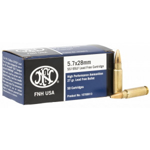 10700012 High Performance 5.7x28mm 27 Gr 1890 Fps Lead Free Hollow Point 50 Bx/40 Cs Ammo