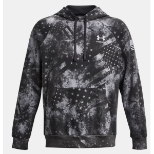 UA Freedom Rival Fleece Amp Hoodie, Men's, Mod Grey, XL - Under Armour