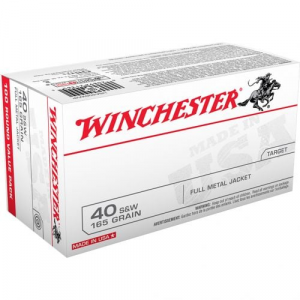 chester USA Pistol 40 S&W 165 Gr. FMJ 100 Rd. Ammo