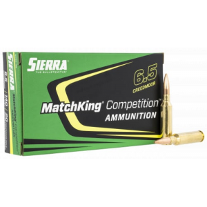 rra A1740--05 MatchKing Competition 6.5 Creedmoor 140 Gr 2675 Fps Sierra MatchKing BTHP (SMBTHP) 20 Bx/10 Cs Ammo