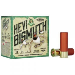 i-Shot Hevi Bismuth #1 Non-Toxic Shot 12 Gauge 1 3/8 Oz 25 Round Box Ammo