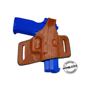Brown SAR B6P OWB Thumb Break Compact Style Right Hand Leather Holster - Myholster