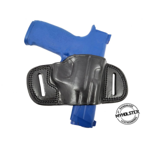Black Kimber Ultra Raptor II OWB Quick Draw Leather Belt Holster - Myholster