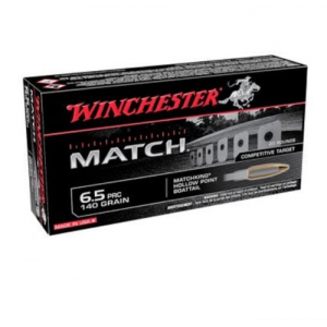 chester Match 6.5 PRC 140 Gr Sierra MatchKing Hollow Point Boat-Tail 20 Bx/ 10 Cs Ammo