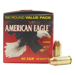 rican Eagle .40 S&W 180gr Full Metal Jacket 100rd Box Ammo