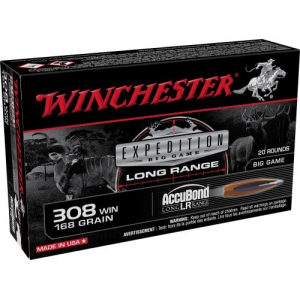 chester Expedition Big Game Long Range 308 Win 168 Gr AccuBond Long Range 20 Bx/10 Cs Ammo