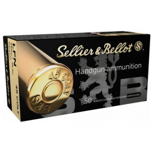 lier & Bellot 45 Colt Lead Flat Nose 250 GR 50rd Box Ammo