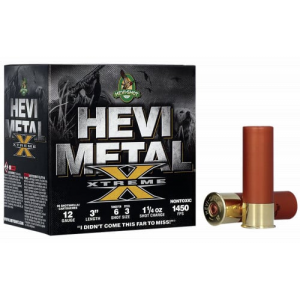 I-Shot HS38126 Metal Xtreme 12 Gauge 3 1 1/4 Oz Steel Tungsten 6 & 3 Shot 25 Per Box/ 10 Cs Ammo