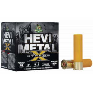 I-Shot HS39202 Metal Xtreme 20 Gauge 3 1 1/16 Oz Steel Tungsten 4 & 1 Shot 25 Per Box/ 10 Cs Ammo