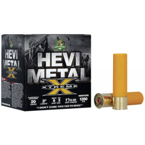 I-Shot HS39206 Metal Xtreme 20 Gauge 3 1 1/16 Oz Steel Tungsten 6 & 3 Shot 25 Per Box/ 10 Cs Ammo