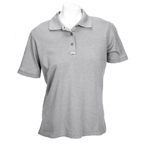 Women's Short Sleeve Tactical Polo Heather Grey Medium - 5.11 Tactical