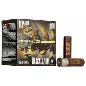 eral Premium Black Cloud FS Steel 10 Gauge #BB 25 Round Box Ammo