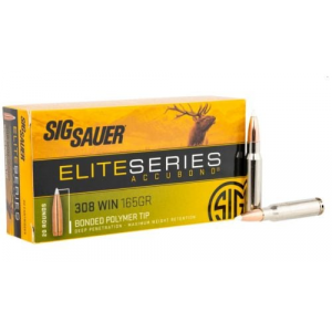  Sauer Elite Hunting 308 Win 165 Gr AccuBond 20 Bx/ 10 Cs Ammo