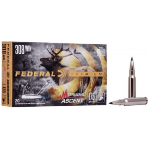 eral Terminal Ascent Ballistic Tip 308 Winchester 175gr 20 Round Box Ammo