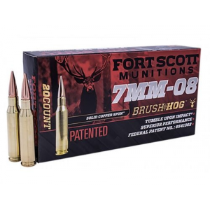 t Scott Munitions 7mm-08 120gr Solid Copper 20rd Box Ammo