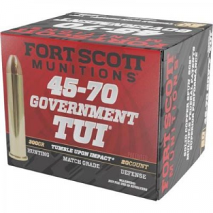 t Scott Munitions 45-70 Goverment 300gr Solid Copper 20rd Box Ammo