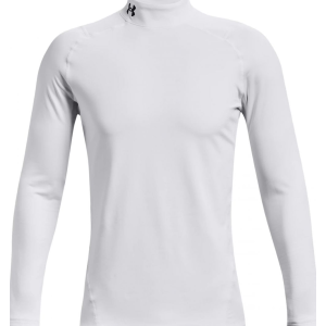 UA Men's ColdGear Fitted Mock White Large - Under Armour