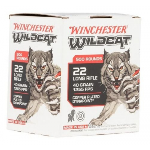 chester Wildcat 22LR 40gr Lead Round Nose 500rd Box Ammo