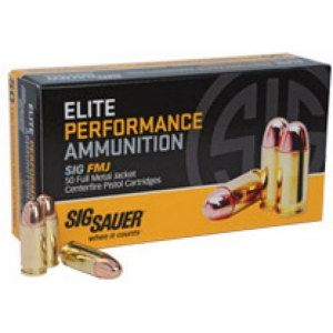  Sauer Elite 10mm 180gr Full Metal Jacket 50rd Box Ammo