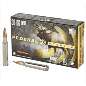 eral Vital-Shok Nosler Partition 20RD 165gr .30-06 Springfield Ammo