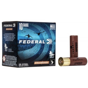 eral Waterfowl Speed-Shok Steel 10 Gauge #T 25 Round Box Ammo