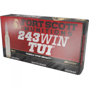 t Scott Munition Rifle 243 Win. 70 Gr. TUI 20 Rd. Ammo