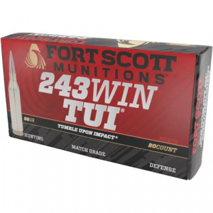 t Scott Munition Rifle 243 Win. 58 Gr. TUI 20 Rd. Ammo