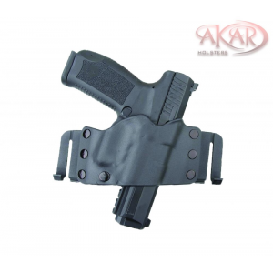 Smith & Wesson M&P .40 COMPACT & Similar Frames - Akar Scorpion OWB Kydex Gun Holster W/Quick Belt Clips - Akar