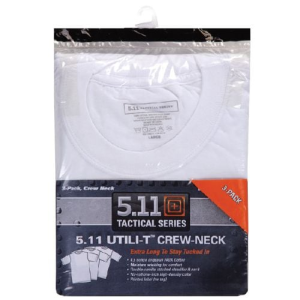 Utili-T Crew T-Shirt 3 Pack White Large - 5.11 Tactical