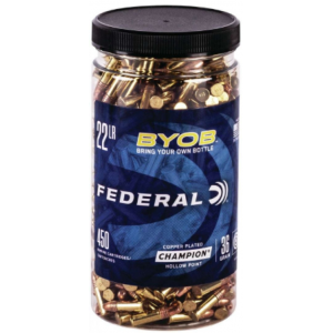 eral Small Game Target BYOB .22 LR 36 GR Copper-Plated Hollow Point 450ct Ammo