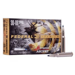 eral Premium .30-06 Springfield 175 Gr Terminal Ascent 20 Bx/ 10 Cs Ammo