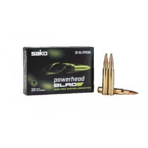 o Powerhead Blade Lead Free 30-06 Springfield 170gr 20 Round Box Ammo