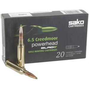 o Powerhead Blade Lead Free 6.5mm Creedmoor 120gr 20 Round Box Ammo