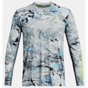 UA Fish Pro Chill Camo Long Sleeve, Men's, Pitch Gray, 3XL - Under Armour