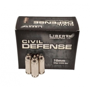 erty Ammunition LACD10032 Civil Defense 10mm 60 GR Hollow Point 20 Bx Ammo