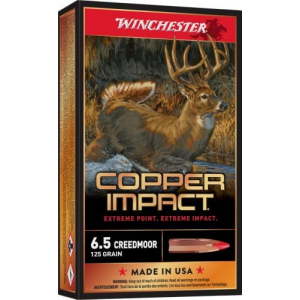 chester Copper Impact 6.5 Creedmoor 125 Gr Extreme Point Copper 20 Bx/ 10 Cs (Lead Free) Ammo