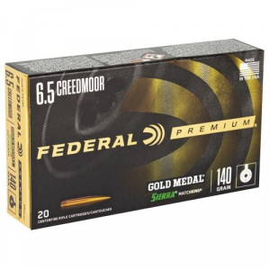 eral Premium Gold Medal 6.5 Creedmoor 140 Gr Sierra MatchKing Hollow Point Boat-Tail 20 Bx/ 10 Cs Ammo